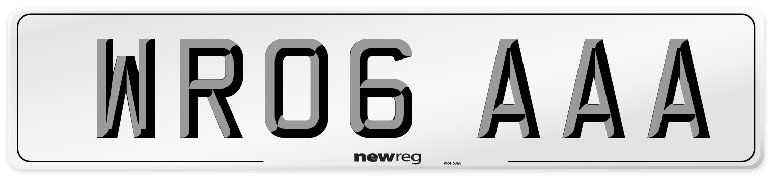 WR06 AAA Number Plate from New Reg